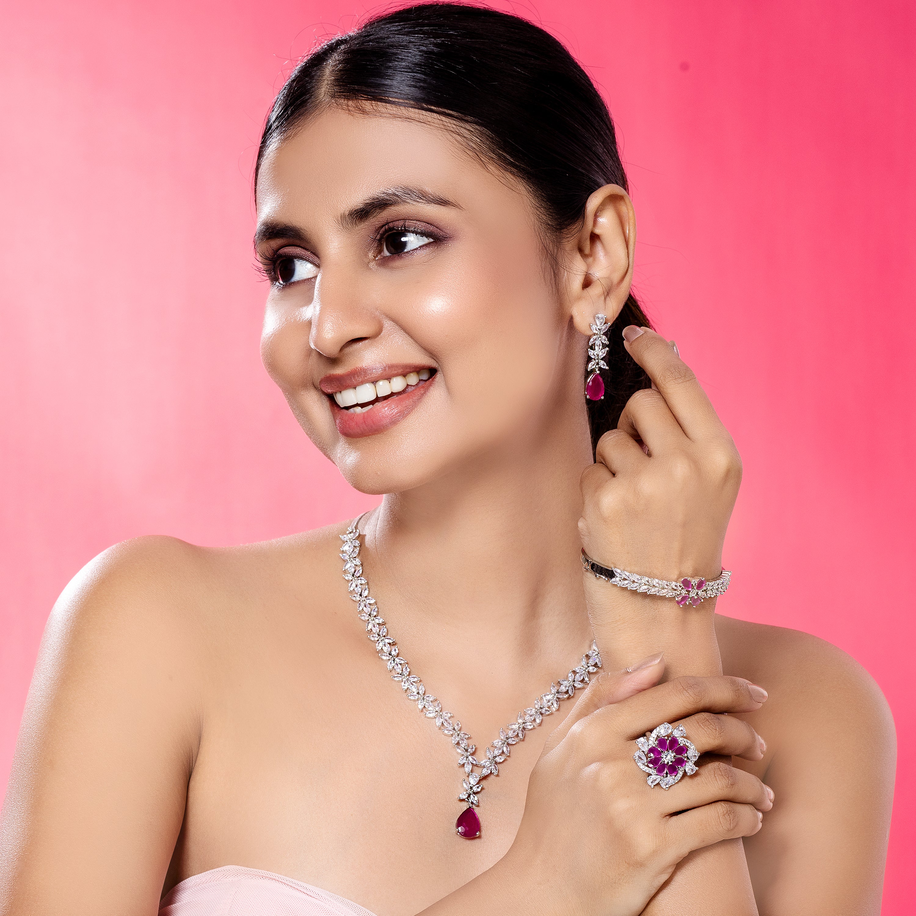 Timeless Ruby Brilliance-Mivanaa